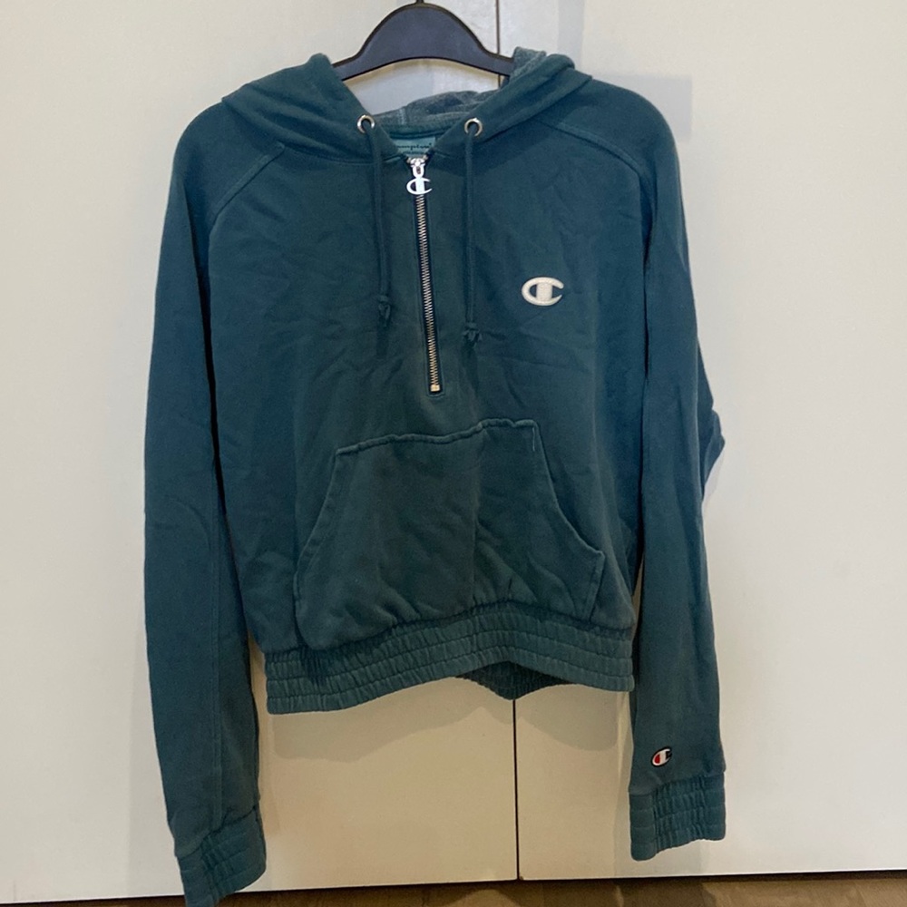 Vintage Champion Quarter Zip Hoodie